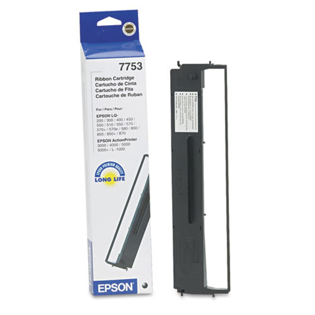 Epson 7753 Ribbon Cartridge, Black | Buy Online – One Stop Shop ...