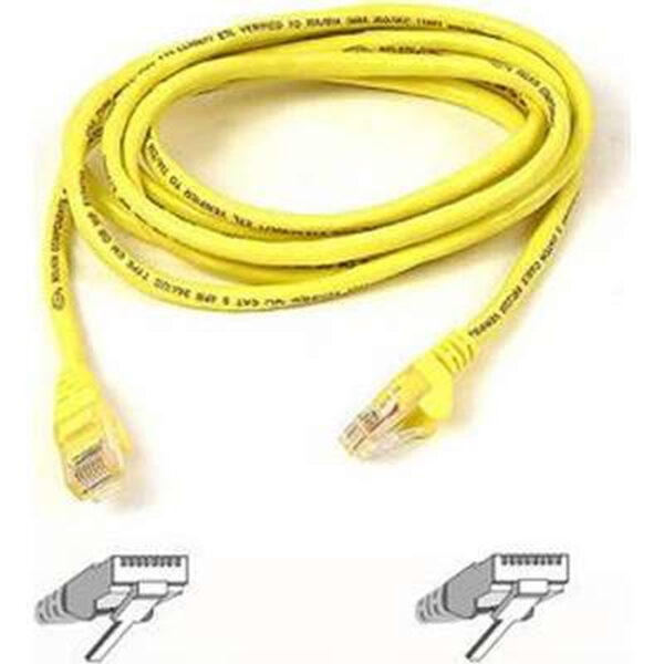 Belkin-A3X126-50-YLW-M CAT5e X-over Cable RJ45M/RJ45M - Image 2