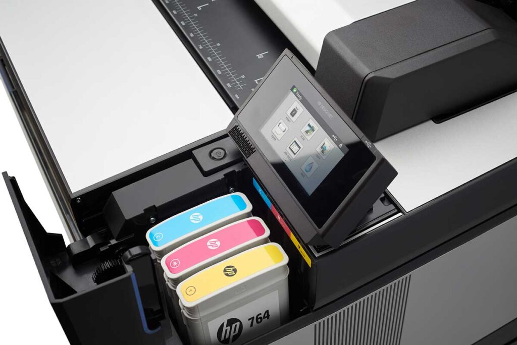 how to change ink in hp printer