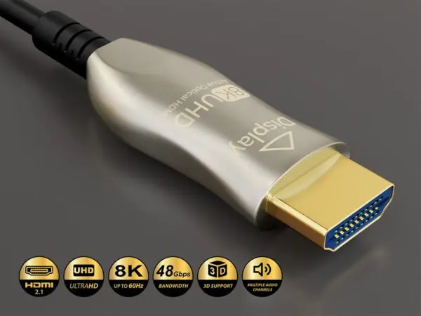 HM121-11 HDMI 2.1 Plenum Rated Fiber Optic Cable 8K@60Hz - Image 2