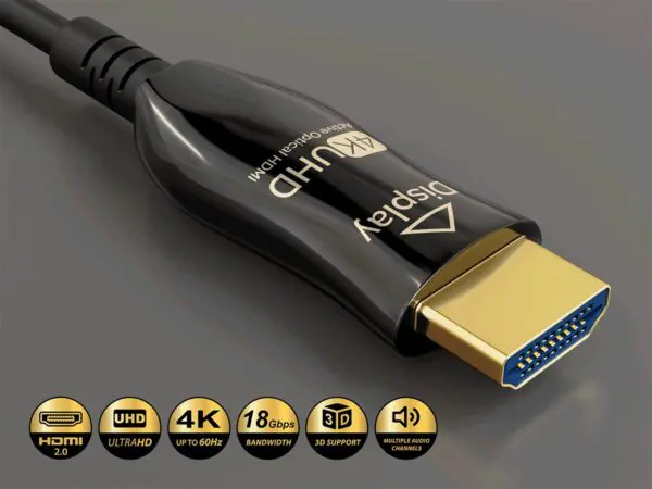 HM119-11 Plenum Rated HDMI 2.0 Fiber Active Optic Cable 4K@60Hz - Image 2