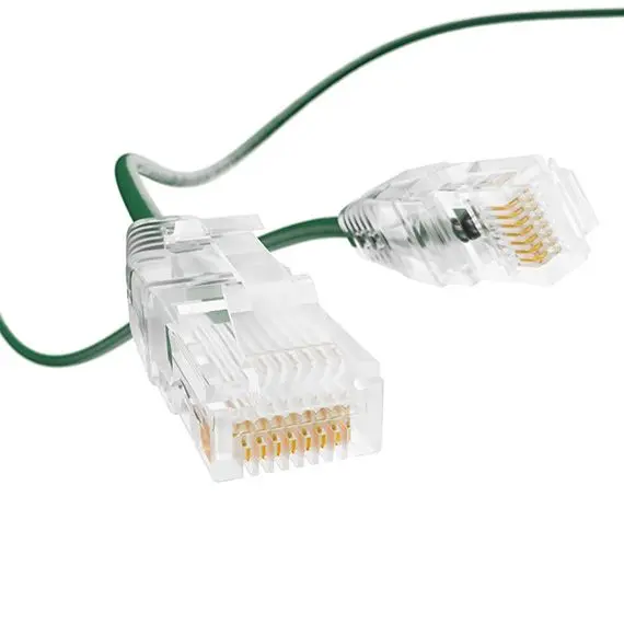 C6118-40 Slim Cat6a UTP Ethernet Network Patch Cable 28AWG | Green - Image 2