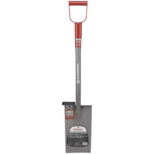 Corona MAX Steel Spade with 12” Straight Blade, 26” D-Grip Handle