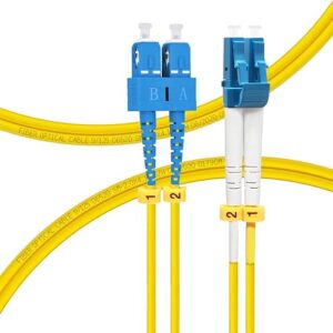 C2G 1M LC-SC 9/125 OS1 FIBER CBL-GRN