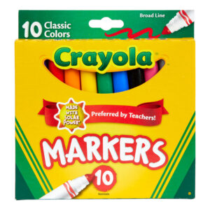 Crayola Broad Line Markers 10ct Classic Colors