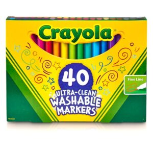 Crayola Wash Fine Line Marker 40pk