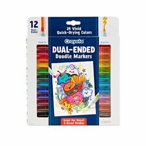 Crayola Dual-ended Doodle Marker 12ct Doodle & Draw
