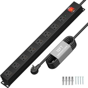 8-OUTLET SURGE 12FT CORD METAL 1500J 15A
