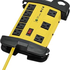 8-OUTLET SURGE 25FT CORD METAL 3900J 15A