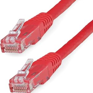 StarTech.com 10ft Red Cat6 Ethernet Patch Cable - Snagless RJ45 - N201-010-RD