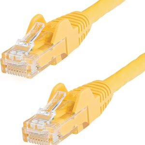 StarTech.com 1ft Yellow Cat6 Ethernet Patch Cable - Snagless RJ45 - N201-001-YL