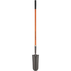 Forestry Suppliers Solid Shank Drain Spade/Sharp Shooter Shovel, 14˝ Blade, 47˝ Straight Handle