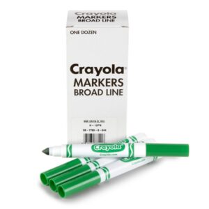 Crayola Green Bulk Marker Conical Tip 12pk