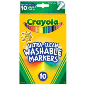 Crayola 10ct Fine Line Color Max Markers Ultra-clean Washable