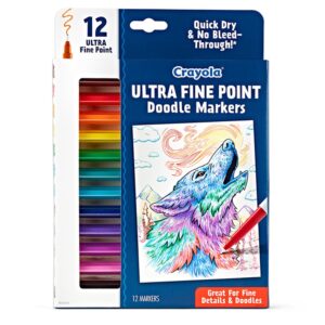 Crayola Ultra Fine Point Doodle Marker 12ct Doodle & Draw