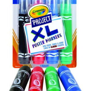 Crayola Project 4ct Xl Markers Classic