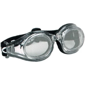 Steel mesh safety goggles for forestry and landscaping work