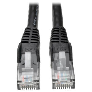 StarTech.com 50ft Black Cat6 Ethernet Patch Cable - Snagless RJ45 - N201-050-BK