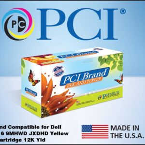 PCI Brand Compatible Dell 9MHWD 332-2116 XL Yellow Toner Cartridge