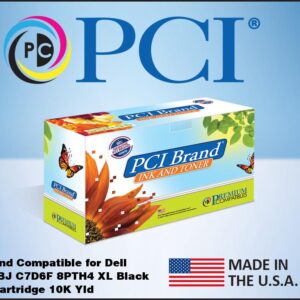 PCI Brand Dell 593-BBBI 593-BBBJ C7D6F 8PTH4 NWYPG N2XPF XL Black Toner Cartridge