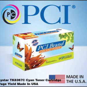 PCI Brand Copystar TK8367C Cyan Toner Cartridge
