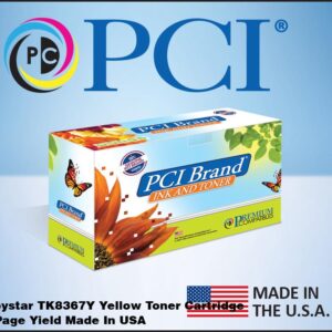 PCI Brand Copystar TK8367Y Yellow Toner Cartridge