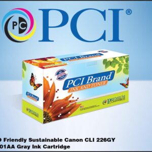 PCI Brand ECO-Friendly Reman Canon CLI-226GY 4550B001 Gray Ink Cartridge