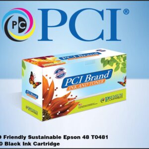 PCI Brand ECO-Friendly Reman Epson 48 T048120 Black Ink Cartridge
