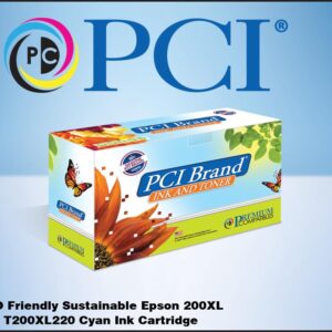 PCI Brand ECO-Friendly Reman Epson 200XL T200XL220 T200220 High Yield Cyan Ink Cartridge