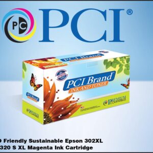 PCI Brand ECO-Friendly Reman Epson 302XL T302XL320-S High Yield Magenta Ink Cartridge