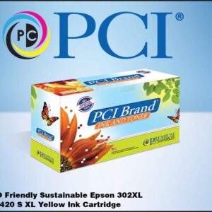 PCI Brand ECO-Friendly Reman Epson 302XL T302XL420-S High Yield Yellow Ink Cartridge
