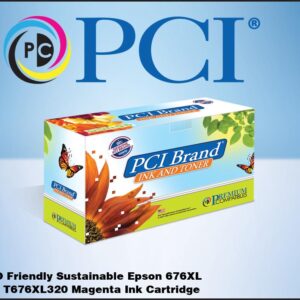 PCI Brand ECO-Friendly Reman Epson 676XL T676XL320 MAG Ink Cartridge