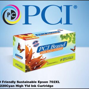 PCI Brand Remanufactured Epson T702XL220 702XL Cyan High Yield Ink Cartridge