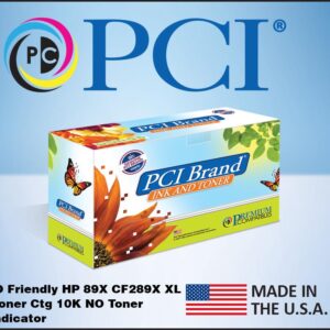 PCI Brand ECO-Friendly Reman HP 89X CF289X Black Toner Cartridge