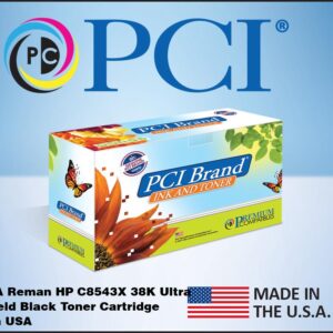 PCI Brand ECO-Friendly Reman HP C8543X Jumbo Black Toner Cartridge