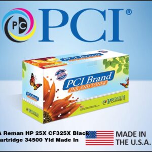 PCI Brand ECO-Friendly Reman HP 25X CF325X High Yield Black Toner Cartridge