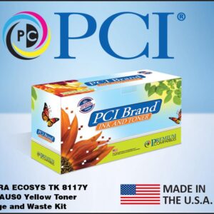 PCI Brand Kyocera-Mita TK-8117Y (Kyocera 1T02P3AUS0) Yellow Toner Cartridge