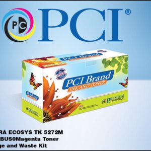 PCI Brand Kyocera-Mita TK-5272M (Kyocera 1T02TVBUS0) Magenta Toner Cartridge with 1 Waste Container