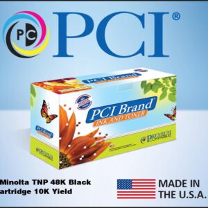 PCI Brand Compatible Konica Minolta TNP48K A5X0130 Black Toner Cartridge