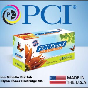 PCI Brand Compatible Konica Minolta TNP81C (AAJW430) Cyan Toner Cartridge
