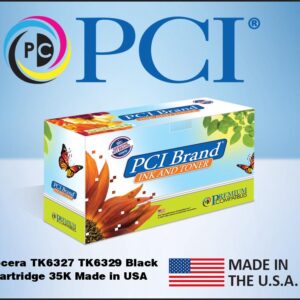 PCI Brand Kyocera-Mita TK-6327 (Kyocera TK-6329 1T02NK0US0) Black Toner Cartridge