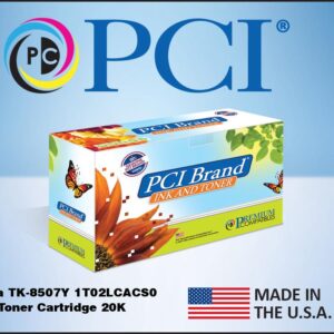PCI Brand Kyocera-Mita TK-8507Y (Kyocera 1T02LCACS0) Yellow Toner Cartridge