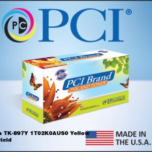 PCI Brand Kyocera TK-897Y TK-899Y 1T02K0AUS0 1T02K0ACS0 Yellow Toner Cartridge