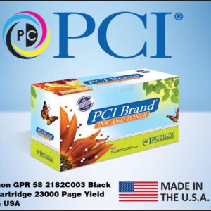 PCI Brand Canon GPR-58 2182C003 Black Toner Cartridge