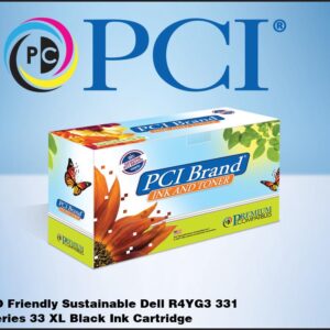 PCI Brand ECO-Friendly Reman Dell Series 33 R4YG3 T9FKK 331-7377 XXL Black Ink Cartridge
