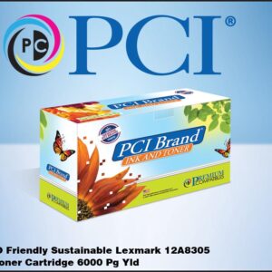 PCI Brand Remanufactured Lexmark 12A8305 Black Toner Ctg
