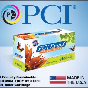 PCI Brand ECO-Friendly Reman for TROY 02-81350-001 Scan Capable MICR Toner Cartridge 10000 Page Yield for TROY Enabled HP 90A CE390A MICR Printers