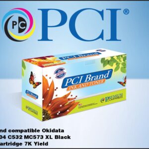 PCI Brand Compatible Okidata 46490604 XL Black Toner Cartridge