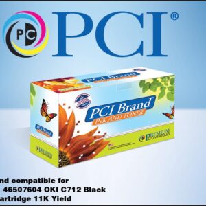 PCI Brand Compatible Okidata 46507604 Black Toner Cartridge
