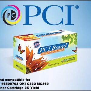 PCI Brand Compatible Okidata 46508703 Cyan Toner Cartridge